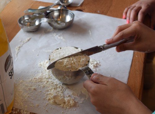 home ec making biscuits